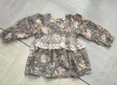 cottoli 花柄長袖トップス 95