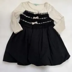 TOCCA ワンピース 80cm ブラック ホワイトのサムネイル
