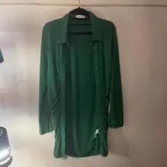 最終値引き　LAGUA GEM グリーン長袖シャツのサムネイル