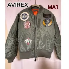 【AVIREX 】MA1 オリーブグリーンジャケットXL