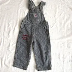 ミキハウス　DOUBLE.B ストライプオーバーオール 90cm