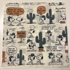 新品　SNOOPY PEANUTS サボテン　ハンカチ　バンダナ　ランチクロス