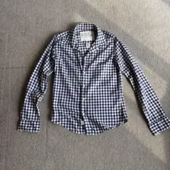 美品♪フランク&アイリーン　バリー　ギンガムチェック　黒白　スキッパー