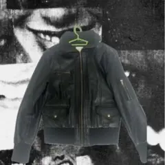 archive ブラックレザーライダースジャケット 00s y2k grunge