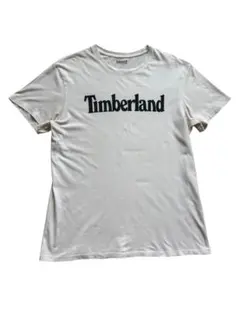 【Timberland】 ホワイト 白　Tシャツ　L 古着　海外