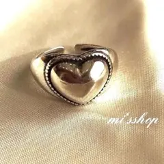 silver925ボリュームハートリング /シルバー925リング　ring