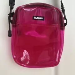 XLARGE クリアショルダーバッグ ピンクのサムネイル