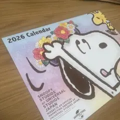 【美品】スヌーピー　2026 A4サイズ　カレンダー　壁掛け