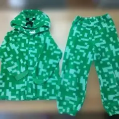 MINECRAFT マインクラフト　マイクラ　クリーパー柄 パジャマ 130cm