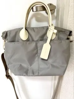 MONO COMME CA 2WAY ショルダーバッグ グレー