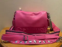 Desigual HALF LOGO HABANA BAG ピンク