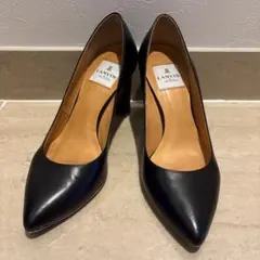 LANVIN en Bleu ブラック チャンキーヒールのサムネイル