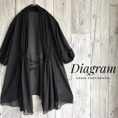 Diagram ダイアグラム　シルク　シアー　カーディガン　シースルー　五分袖のサムネイル