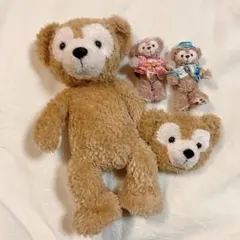 【全4種】ダッフィー シェリーメイ バッジ ポシェット ぬいぐるみ