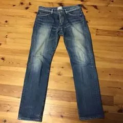 エドウィン　503 ブルー　ダメージ　ストレートジーンズ