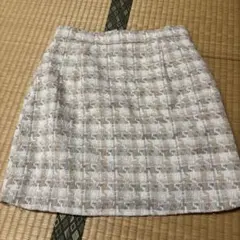 Dazy ベージュ系 千鳥柄ミニスカート M