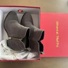 ORiental Traffic グレー アンクルブーツSサイズ