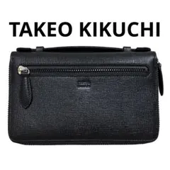 【極美品】TAKEO KIKUCHI レザー セカンドバック