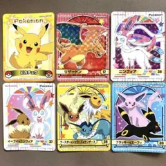 丸美屋　ポケモンカレー　ポケモンシール　6枚セット