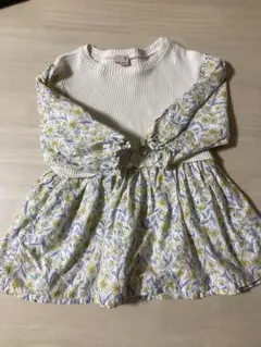 petit main 花柄ワンピース 90cm