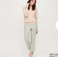 ユニクロ EZYアンクルパンツXS ミントグリーン