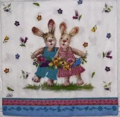 ꕤ︎︎·͜· ︎︎ うさぎ4⑥・ 4枚セットペーパーナプキン