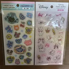 即日発送　ディズニー　マリーちゃん　エンジェルブルー　エポキシラメシール　セリア