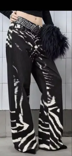 SHEIN X YERIMUA ROMWE ゼブラグラデーションプリント