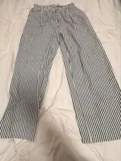 shein ストライプ柄　ワイドパンツ