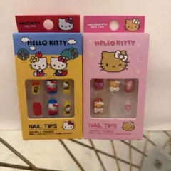 ハローキティネイルチップ レトロ/コギャル【２個セット】未開封