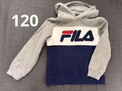 【FILA】パーカー グレー/ネイビー