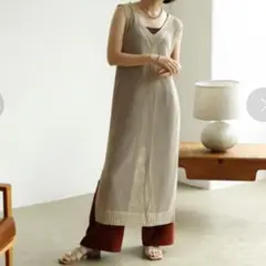 フィッシュネットロングニットベストのサムネイル