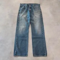 リーバイス569 Levis W34 ワイド バギー 青 古着 ヒゲ 22877