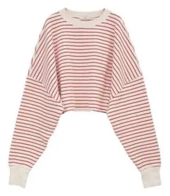 【CLANE/クラネ】THERMAL CROPPED TOPS レッドのサムネイル