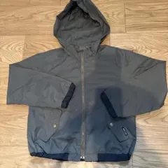 COMME CA ISM キッズ フード付きジャケット グレー