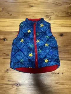 星柄キルティングダウンベスト　80サイズ