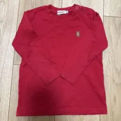 ミキハウス レッド 長袖Tシャツ 90