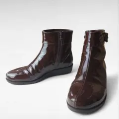 コールハーン NIKE コラボ エナメル ブーツ ウォータープルーフ 22.5