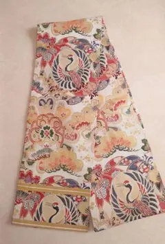 超希少】60年前・高級袋帯 正絹 金糸銀糸 吉祥文様 振袖用 成人式 極美