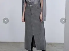 アシメデザインデニムスカート