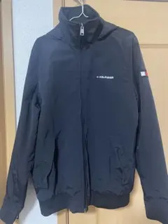【美品】TOMMY HILFIGER トミー ブラック ナイロンジャケット