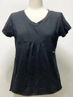 new balance　Tシャツ　カットソー　Ｖネック　半袖　Lサイズ　ブラックのサムネイル
