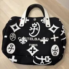 CASTELBAJAC トートバッグ 黒/白