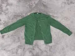 ユニクロ　UVカットクルーネックカーデ　グリーン