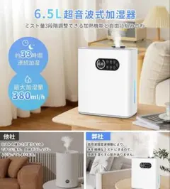 ⚪︎新品未使用⚪︎スチーム式加湿器 加湿器 しずく型の加湿器に、衛生的なスチームファン式が登場 - 家電 Watch