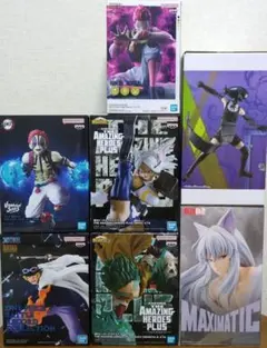 最新 プライズフィギュア ヒソカ 猗窩座 童磨 等 8個 まとめ売り