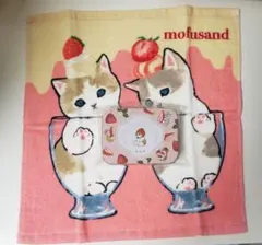 モフサンド　ハンドタオル　メモ缶セット　イチゴにゃん　新品