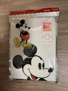⭐︎未開封⭐︎UNIQLOヒートテック ミッキーマウス 長袖 白 150cm