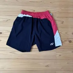YONEX バドミントン用ハーフパンツ S 黒/赤/白