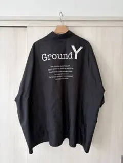 【美品】Ground Y フロントデザインシャツ 黒 サイズ3 Yahoo!オークション -「ground y シャツ」(男性用) (Y's、ヨウジ